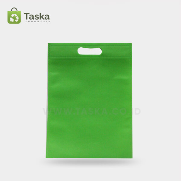 Tas-Spunbond-Oval-Hijau-Muda-30×40-Cm-Sisi-Depan