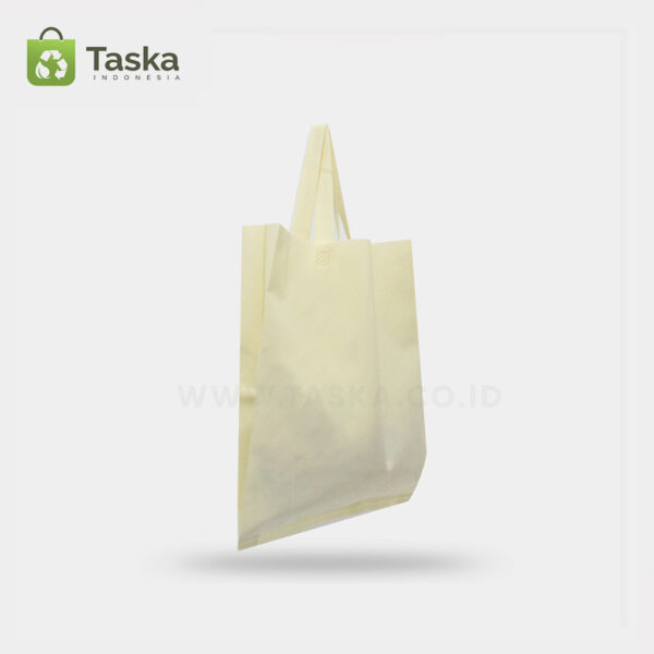 Tas Press Spunbond Handle – Cream 25×35 Cm – Sisi Kiri