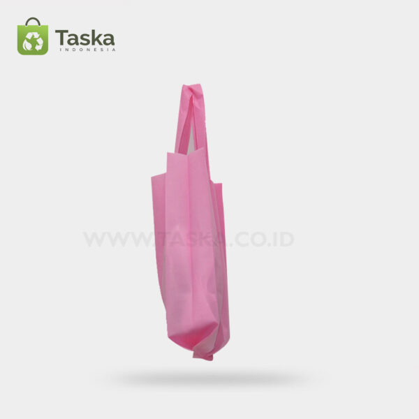 Tas Press Spunbond Handle – Pink 25×35 Cm – Sisi Kiri