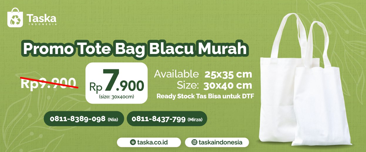 Promo Tote Bag Blacu Murah Rp 7.900an - Taska Indonesia